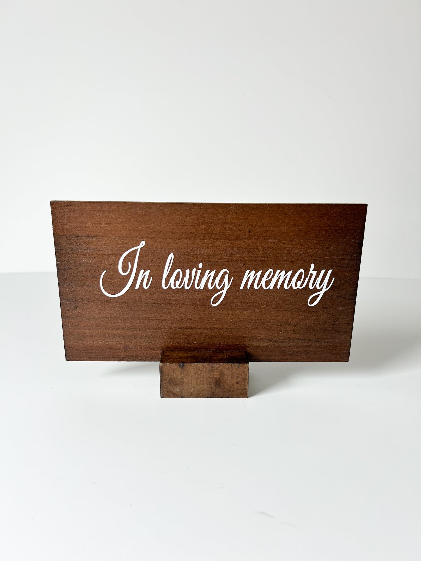 In Loving Memory Wood Sign