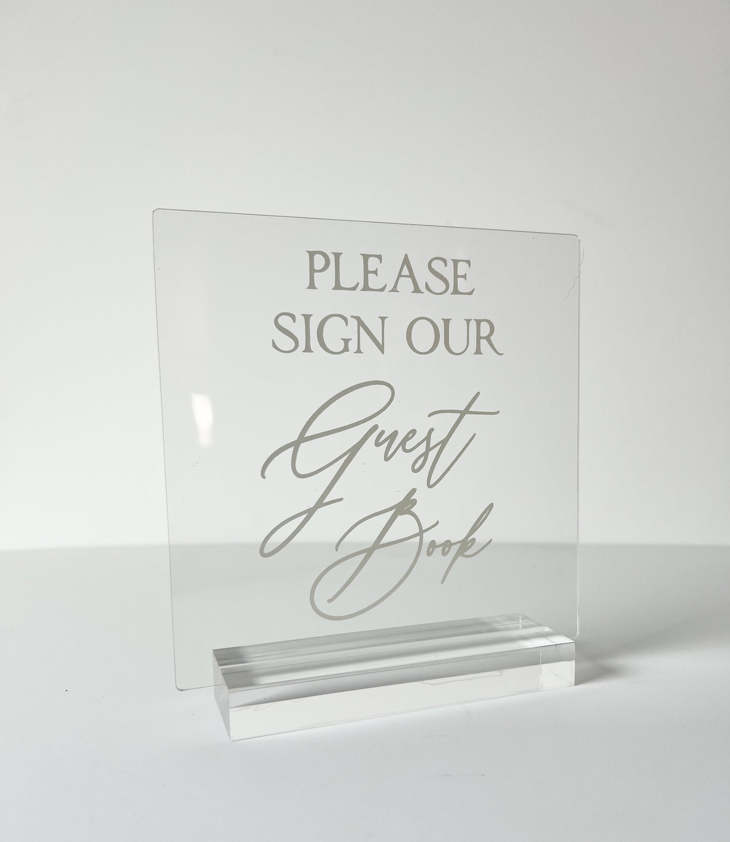Guest Book Acrylic Sign