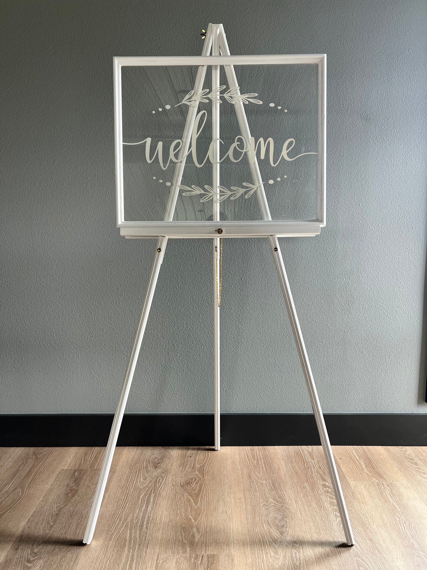 Sign Display Easel - White